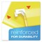 Pendaflex 1/5-Cut Tabs 2 in. Capacity Letter Size Extra Capacity Reinforced Hanging File Folders with Box Bottom - Yellow (25/Box)